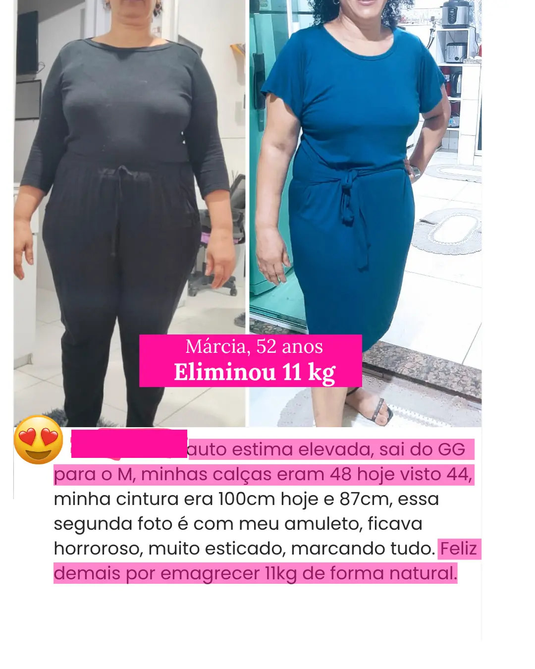 Resultado de aluna da Imersão Renascer Magra
