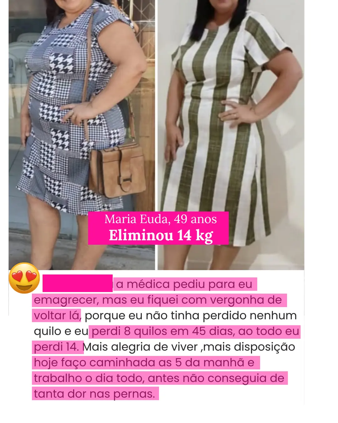 Resultado de aluna da Imersão Renascer Magra